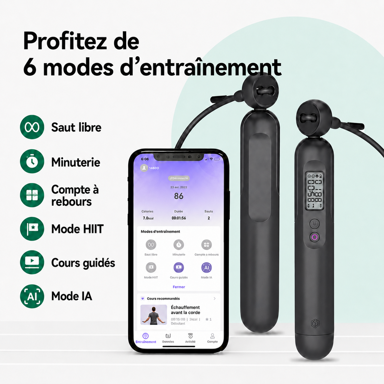 CORDAFIT — Corde à sauter connectée